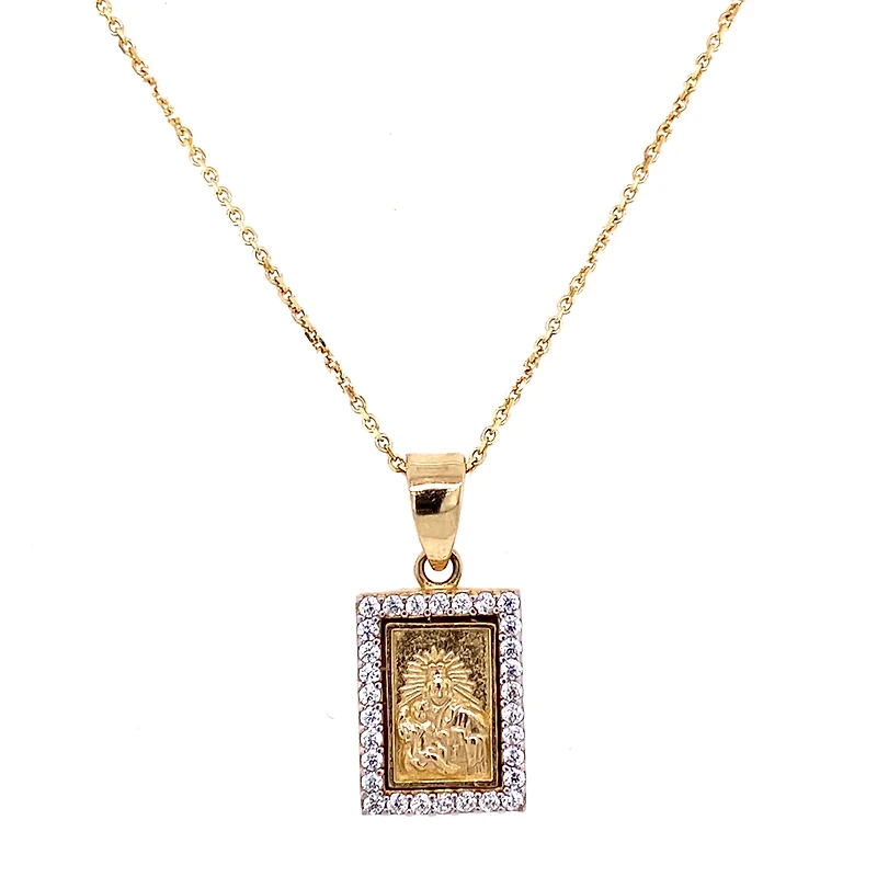 19MM Scapular Zirconia Pendant