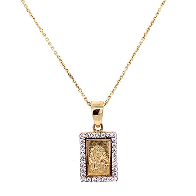 19MM Scapular Zirconia Pendant