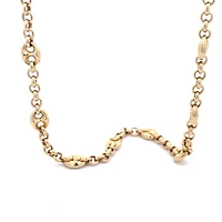 Puffed Mariner Rolo Mix Necklace