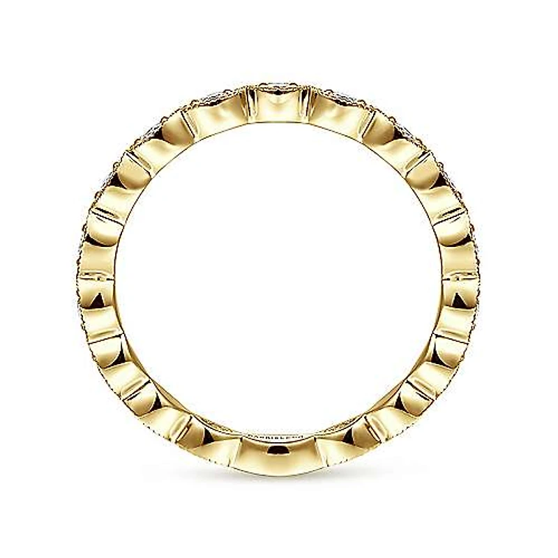 Marquise Station Diamond Ring