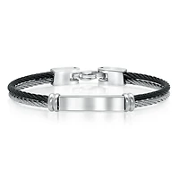Double Cable Ip Plate Kids Bracelet