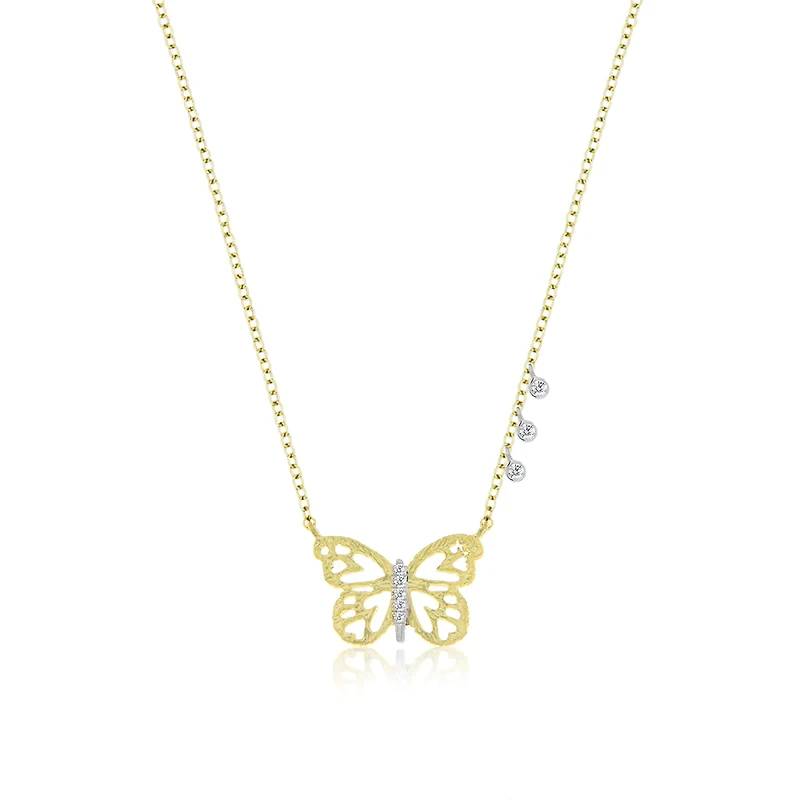 Butterfly Diamond Necklace