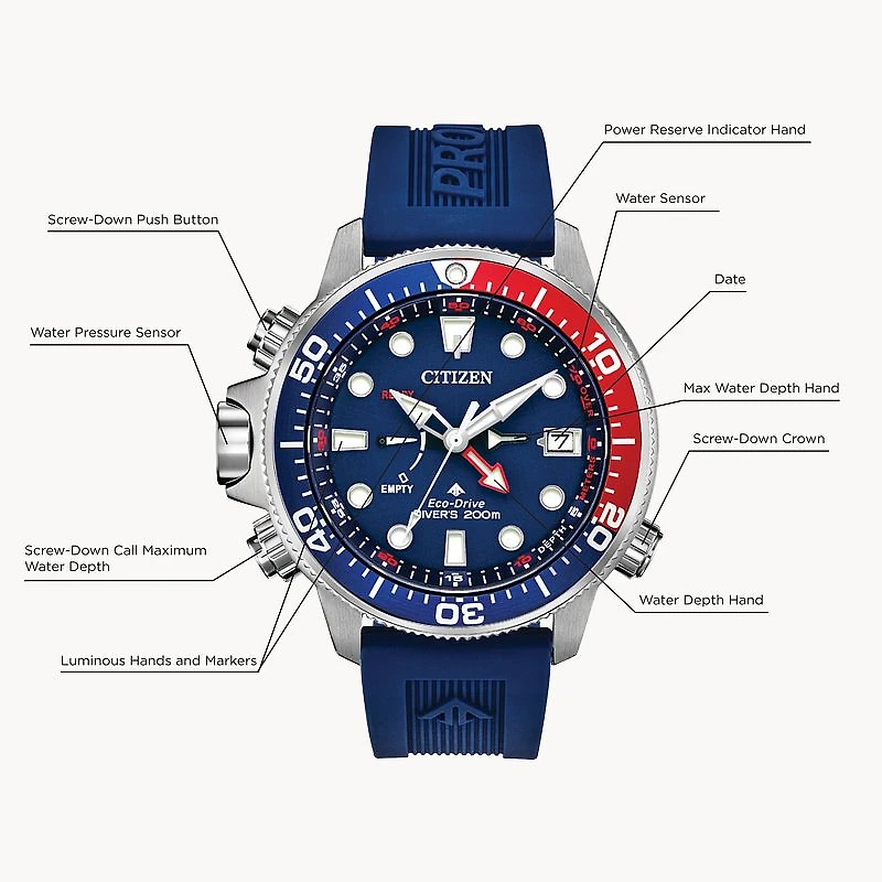 Promaster Aqualand Blue 46MM