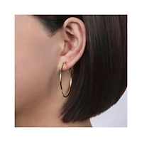 40MM Yellow Gold Hoop Earrings