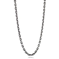 Black IP Steel Oval Link Chain