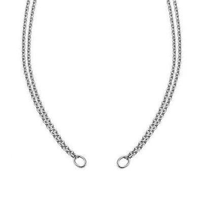 Double Open Silver Chain