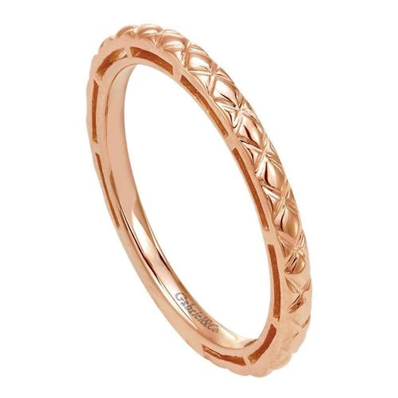 14K Rose Gold Geometric Ring