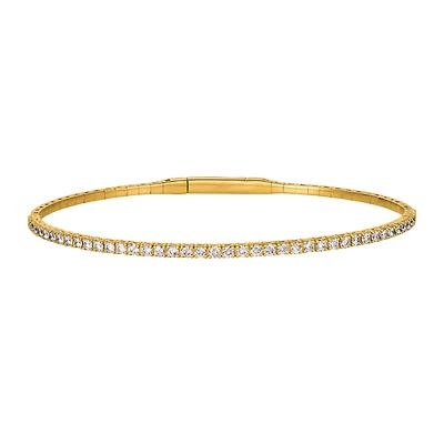 1.01ct Diamond Tennis Bangle Bracelet