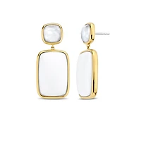 Outspoken White Earrings
