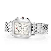 Deco Diamond Steel Chrono 35MM Watch