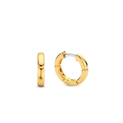 Golden Link Huggie 15MM Earrings