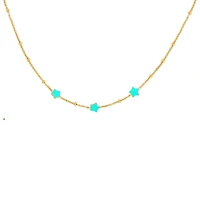 Turquoise Stars Kids Necklace