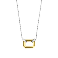 Classic Edge Rectangle Necklace