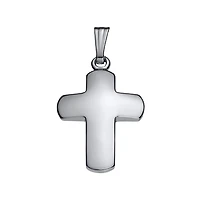 White Gold 15MM Cross Kids Pendant