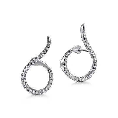 Klasique .72ct Diamond White Gold Earrings