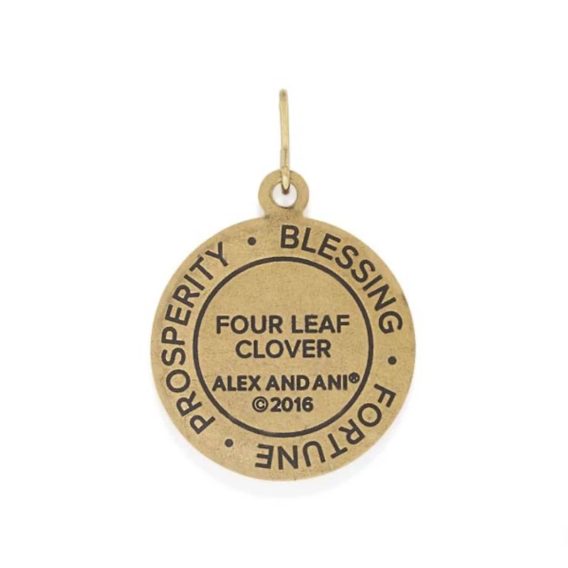 Golden Four Leaf Clover Charm