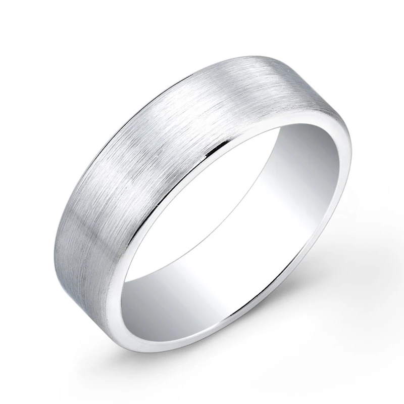 Cobalt Pipe Brushed 7mm Ring