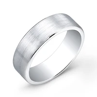 Cobalt Pipe Brushed 7mm Ring