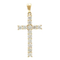 Cross Pendant with .75ct Diamonds
