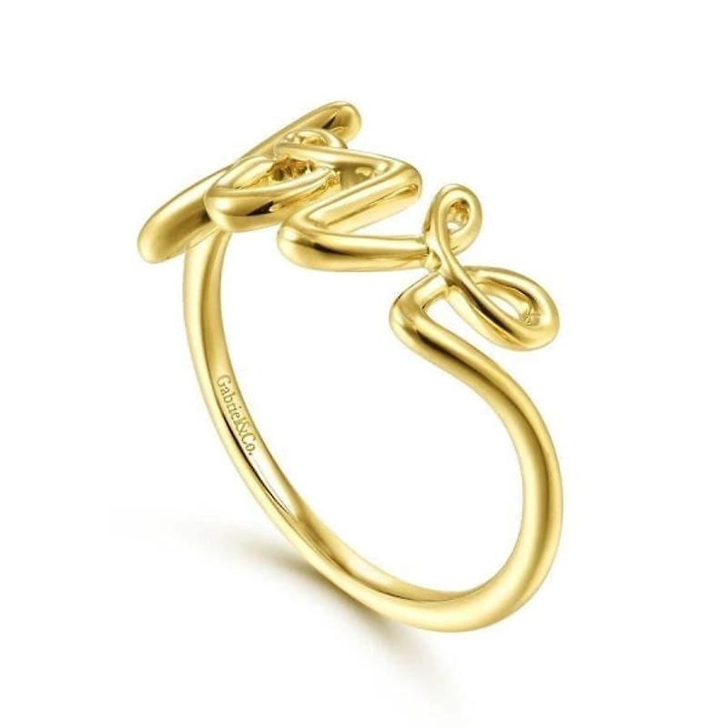 My Love Script Ring