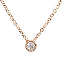 .08CT Bezel Set Diamond Necklace