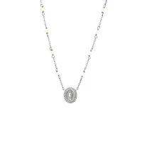 Diamond Milagrosa Pearl Chain Necklace