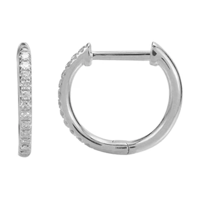 Diamond Huggie 11MM Earrings