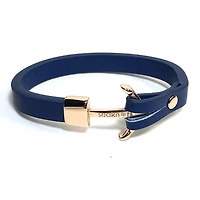 Rose Anchor Leather Bracelet