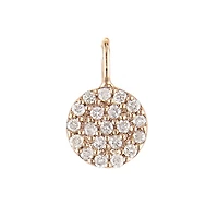 Pave Disk Pendant