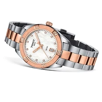 PR 100 Rose/Steel Mother Pearl Diamonds 36MM Watch