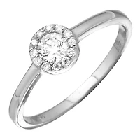 .28ct Round Cut Diamond Ring 14KW