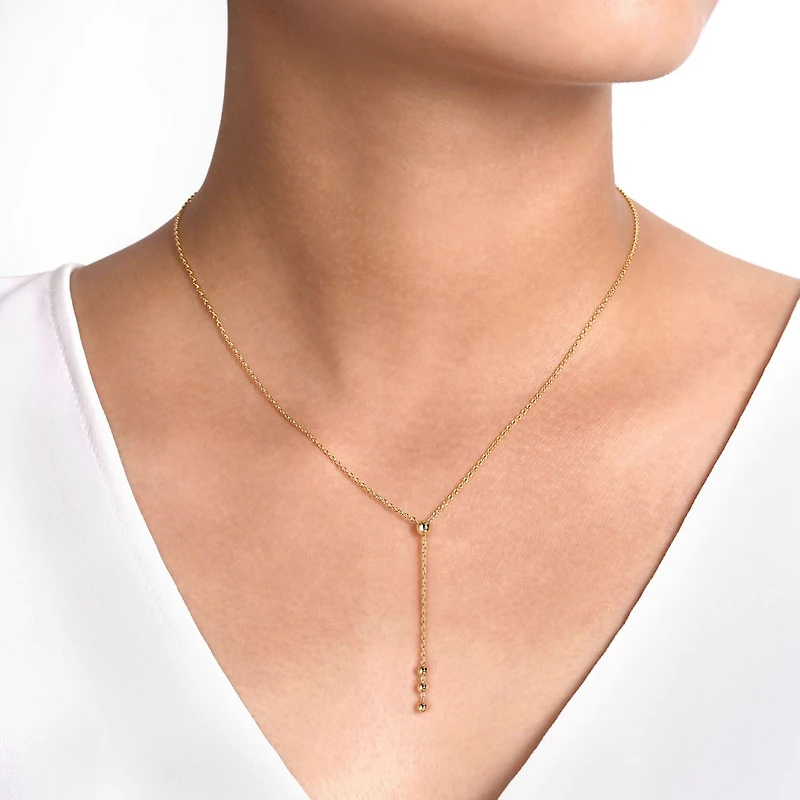 Beaded Lariat Necklace