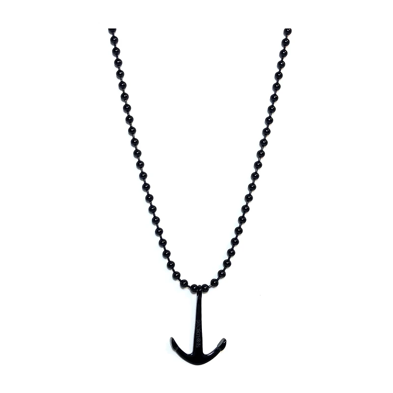 Anchor Black Necklace