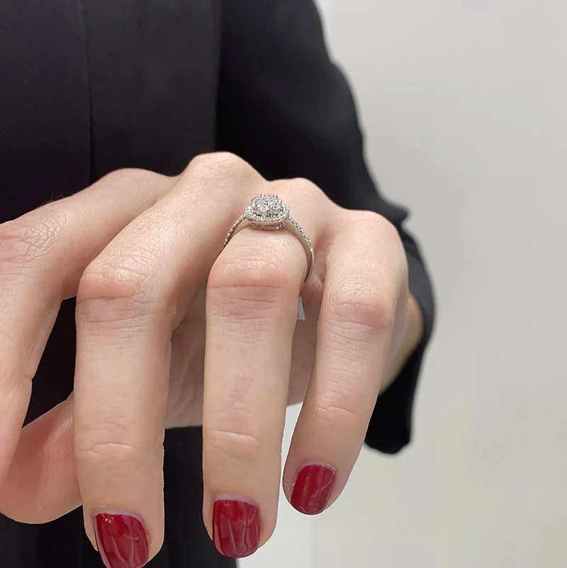 .50ct Round Halo Diamond Ring