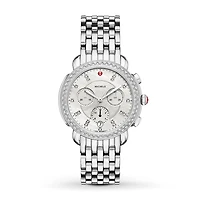 Sidney Steel and Diamonds Mother Pearl 38MM Watch