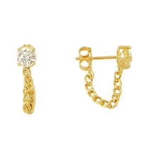 5MM Zirconia Chain Earrings