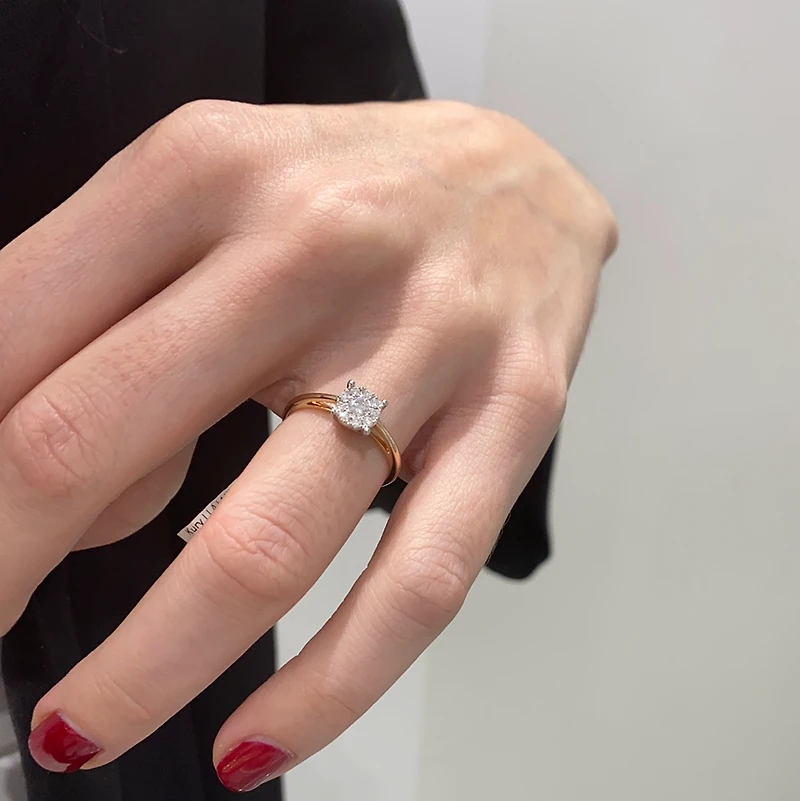 .25ct Diamond Rose Gold Ring 14K