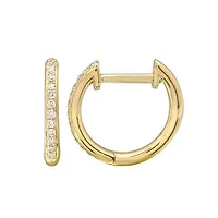 Diamond Huggie 10MM Earrings
