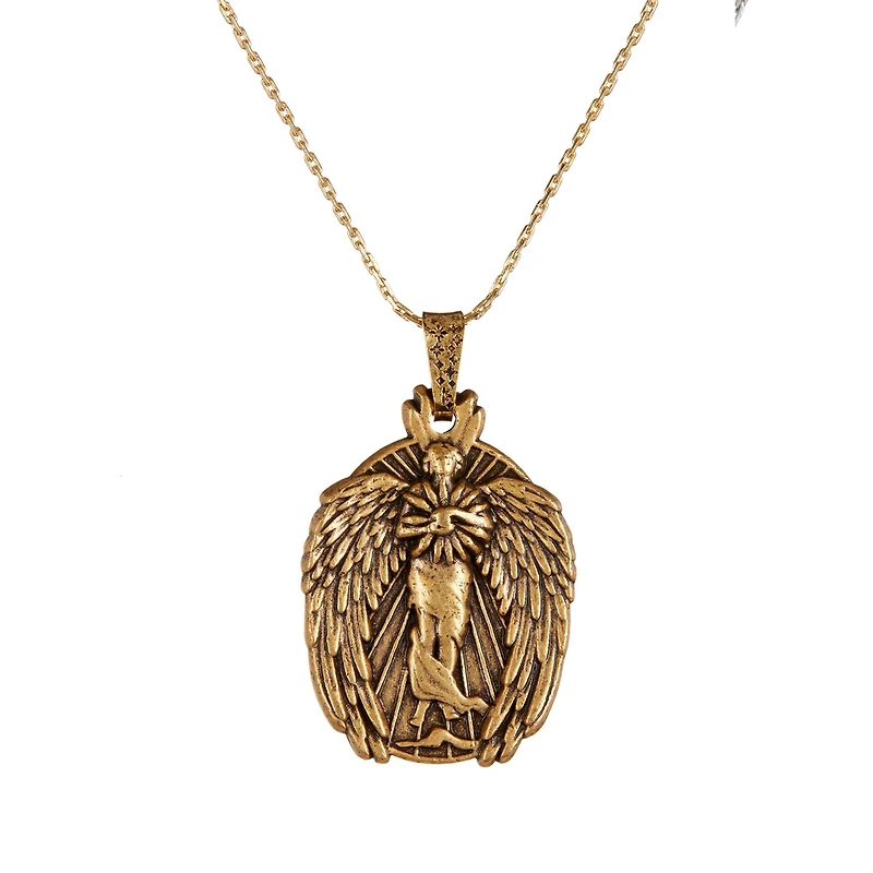 Guardian of Knowledge Golden Necklace