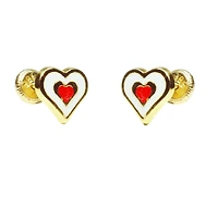 Heart Stud Earrings