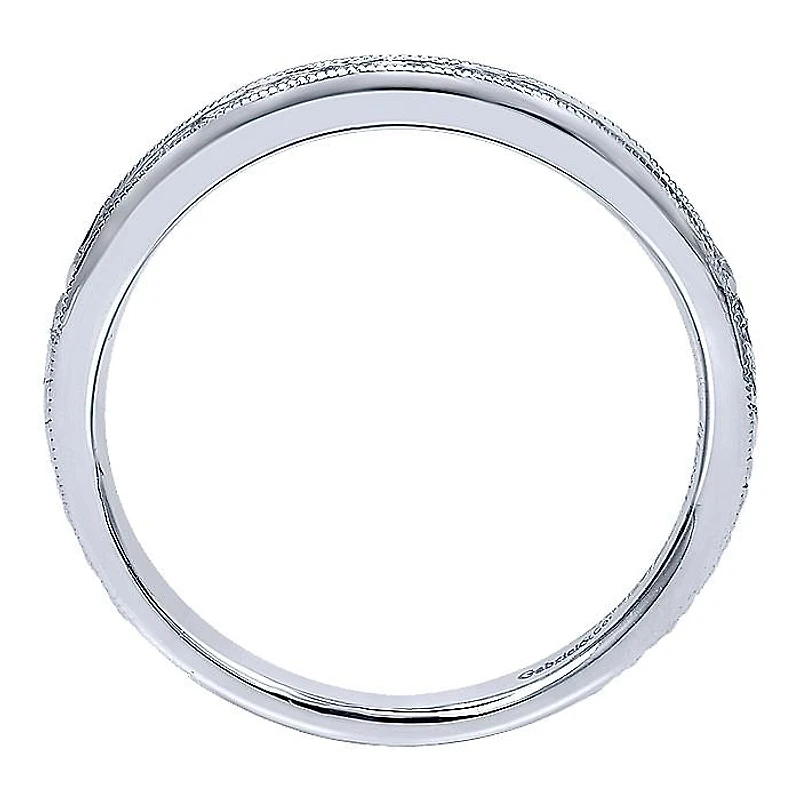 Victorian Wedding Ring .13ct Diamonds