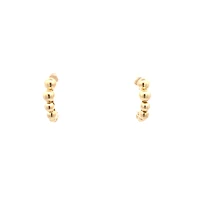 20MM Beaded Half Huggie Earrings