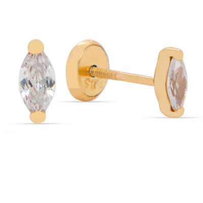 Marquise CZ Stud Earrings