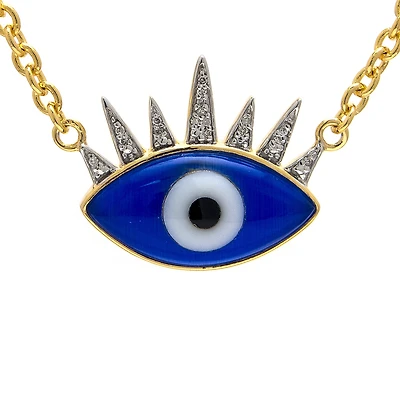 Evil Eye Lashes Necklace