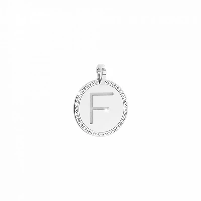 F Initial Pendant 23MM