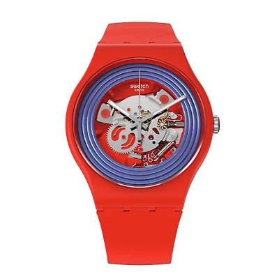 Blue rings red