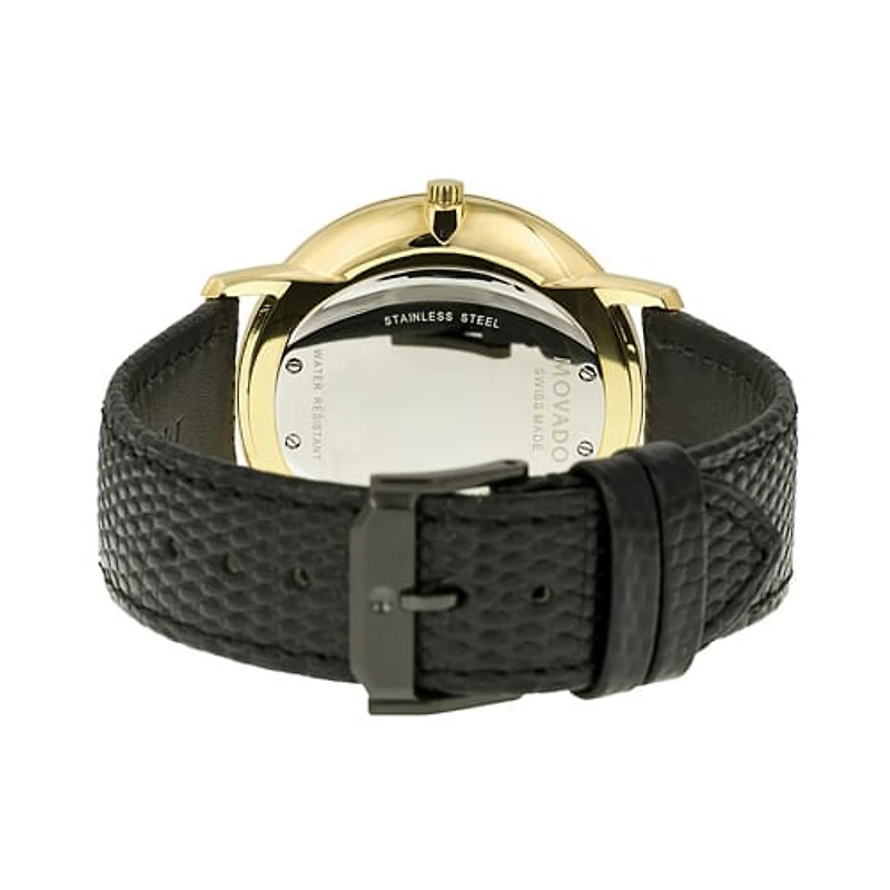 Museum 40MM Yellow and Black Leather