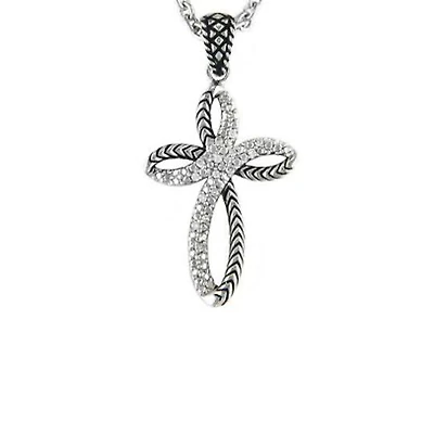 Vida de Plata Cross Necklace