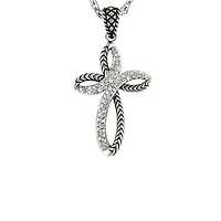 Vida de Plata Cross Necklace
