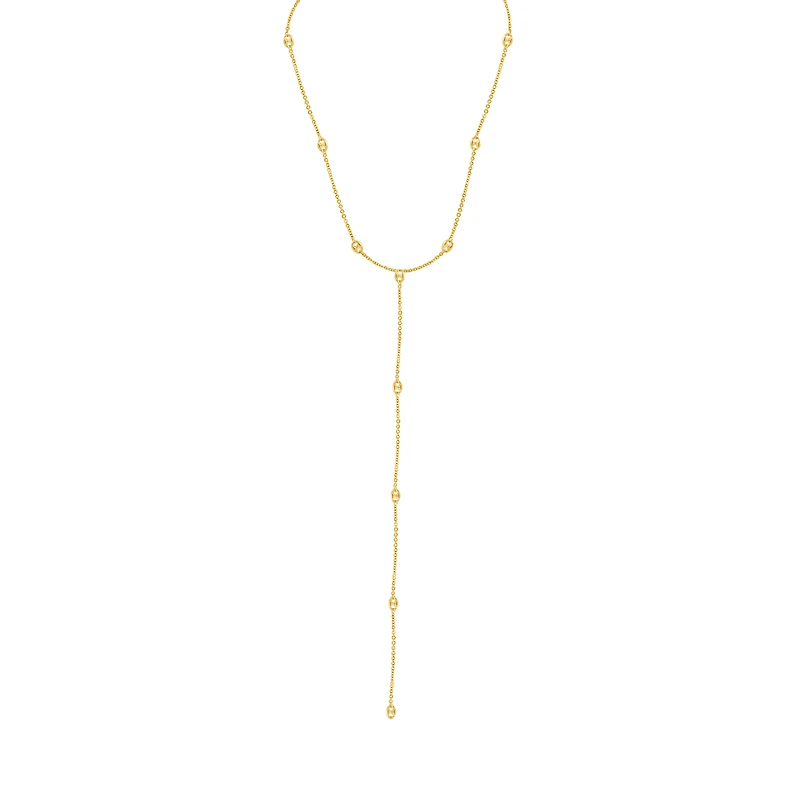 Puff Mariner Lariat Necklace